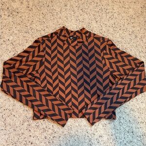 Billabong Black and Brown Chevron Top (worn once)